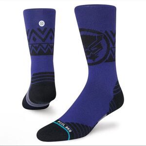 NWT New Stance Marvel Black Panther The King Performance Crew Socks Large Unisex
